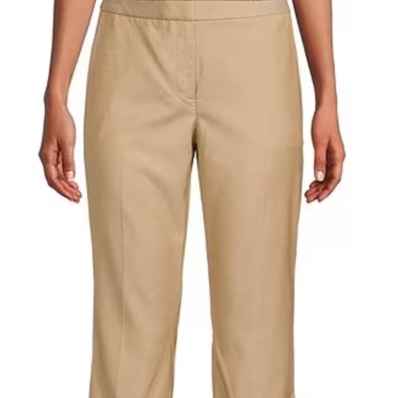 DKNY Womens Woven Flare Mid-Rise Ankle Pants NWT - Picture 2 of 8